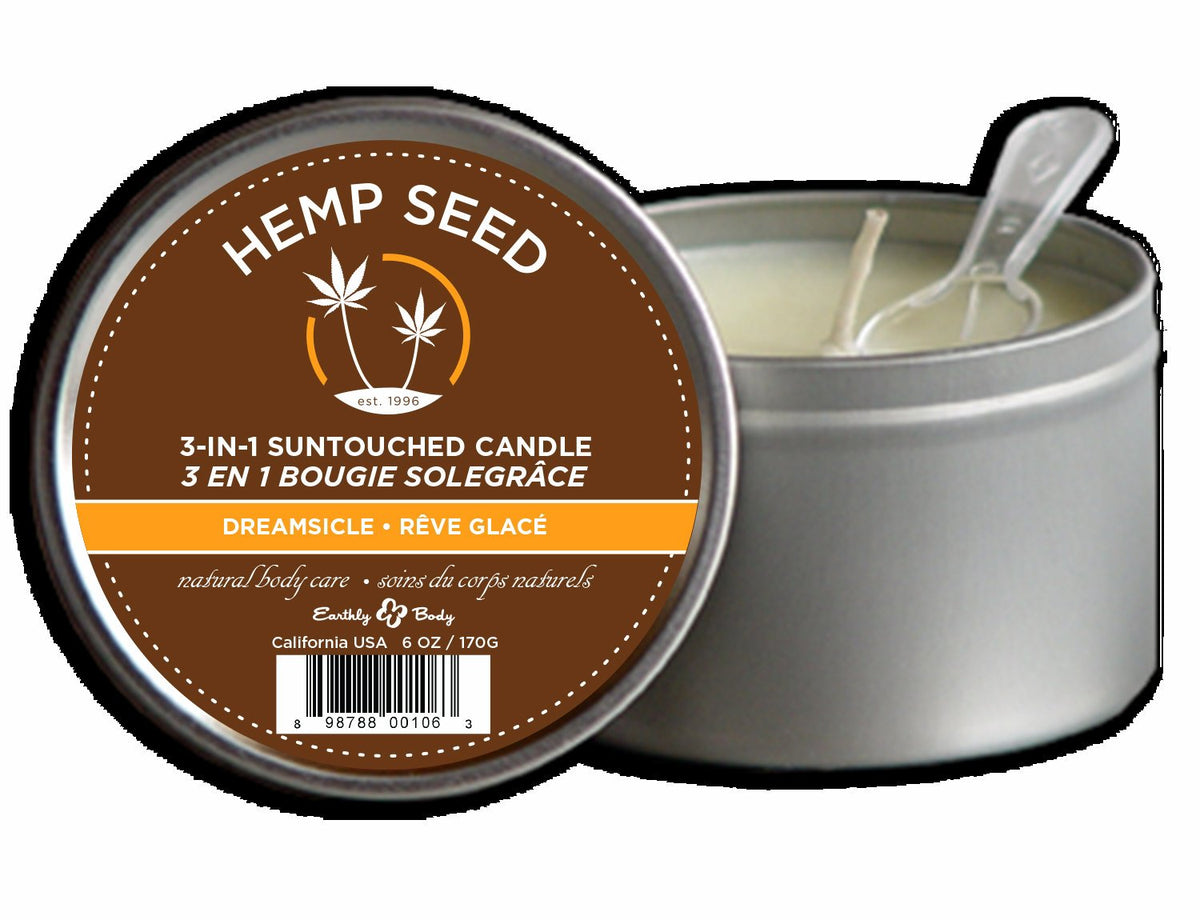 HEMP SEED 3-IN-1 CANDLE DREAM SICLE 6 OZ - EBHSC006