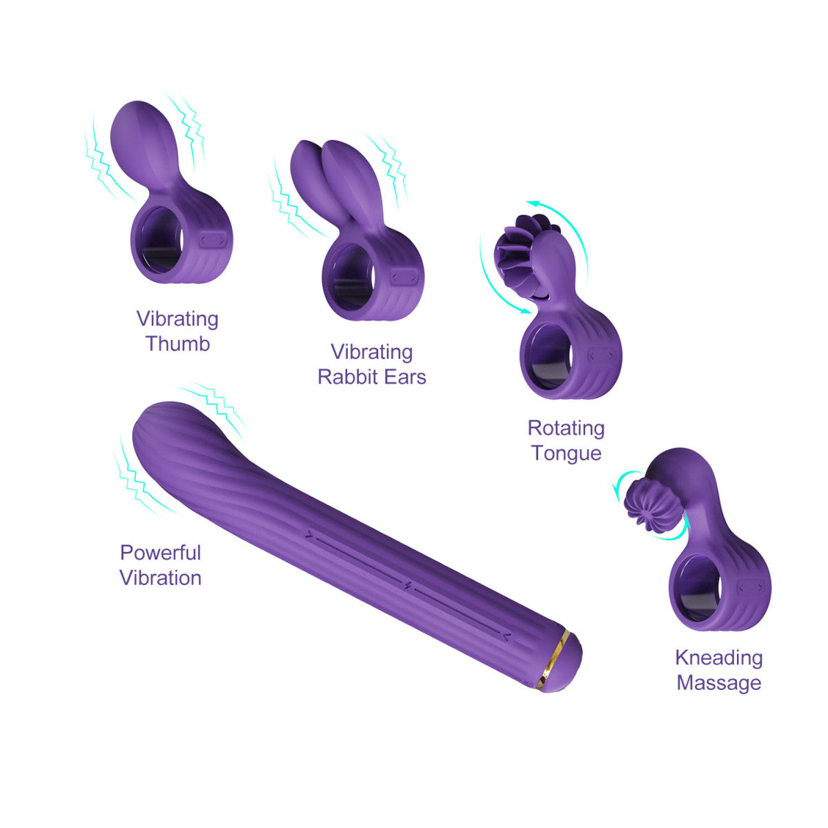 MAGIC STICK S1 PLUS MULTI FUNCTIONING VIBE PURPLE (NET) - FRMGSTKPUR