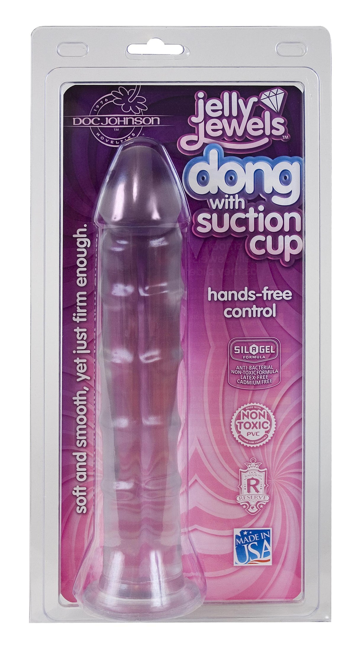 JELLY DONG W/SUCTION CUP DIAMOND