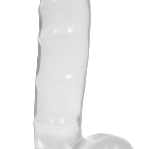 JELLY COCK & BALLS W/SUCTION CUP DIAMOND
