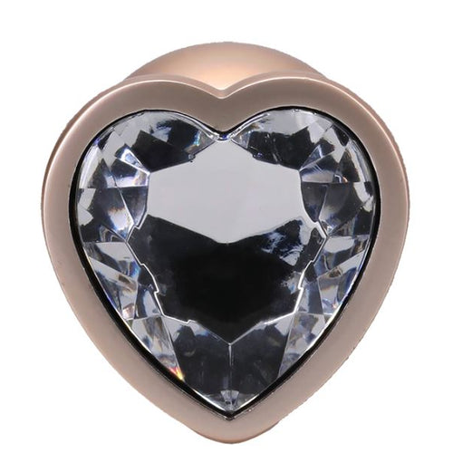 BOOTY BLING HEART DIAMOND JEW/ METAL PLUG L/GOLD