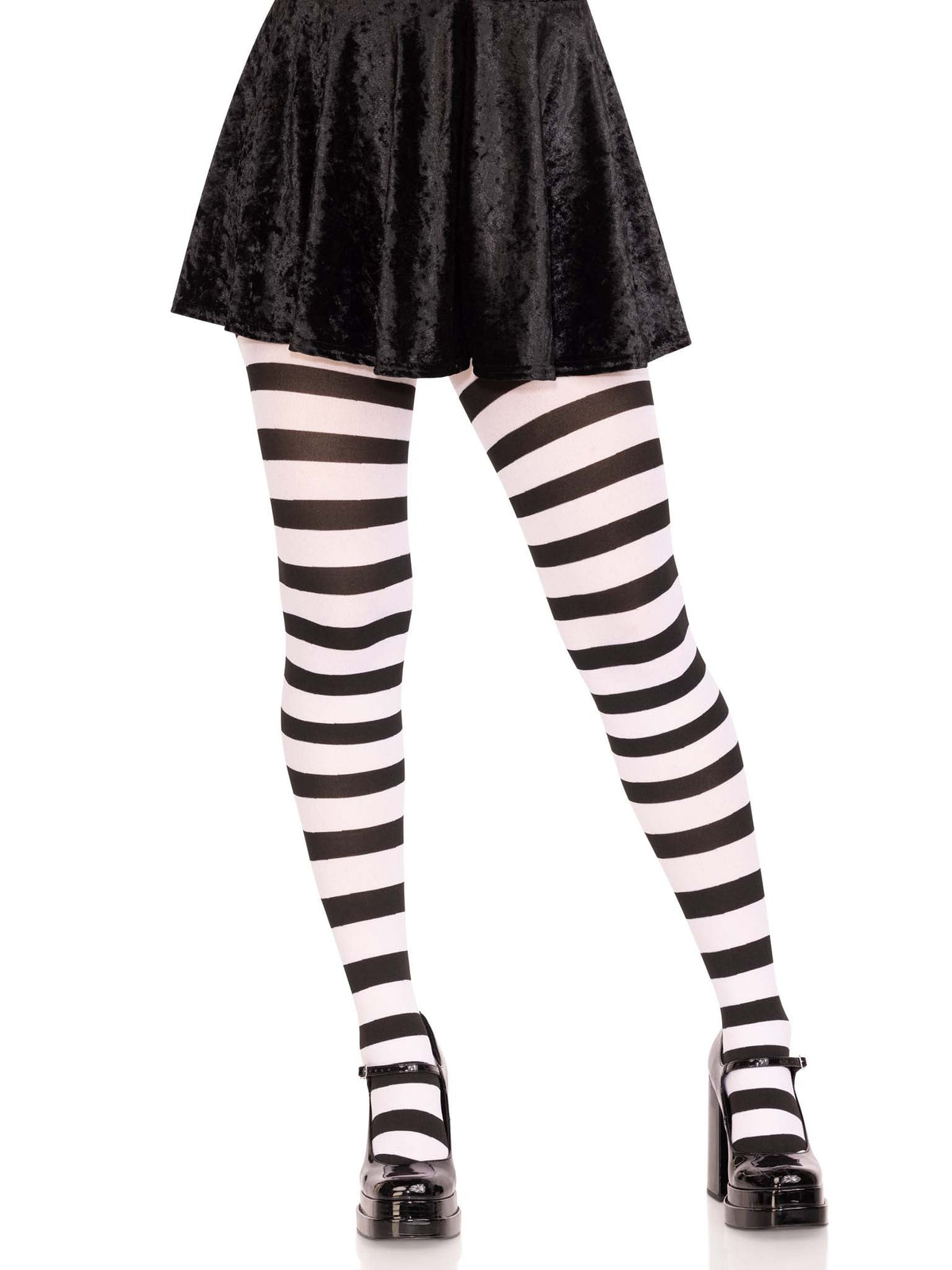 Darby Striped Opaque Tights - 7110      00722