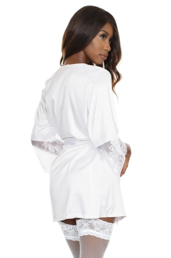 7142 - Satin And Lace Robe