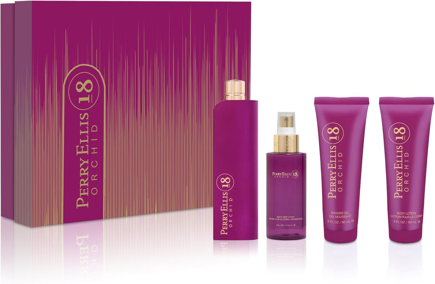 PERRY 18 ORCHID 4PC SET, WOMEN'S GIFT SET, EDP