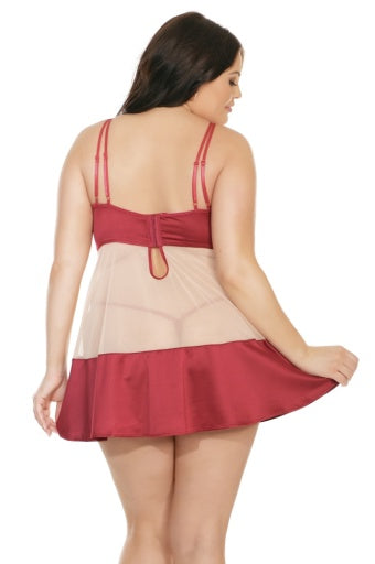 7222X - Diva Baby Doll With G-String
