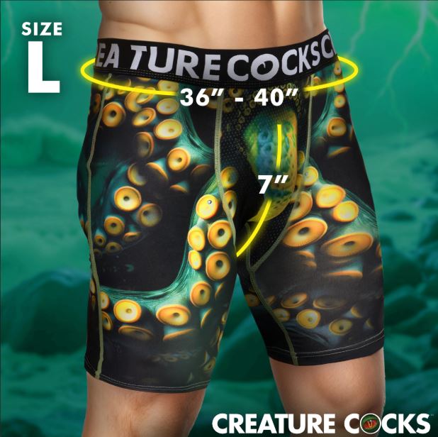 CREATURE COCKS UNDERWEAR MONSTROPUS LARGE - XRAH728L