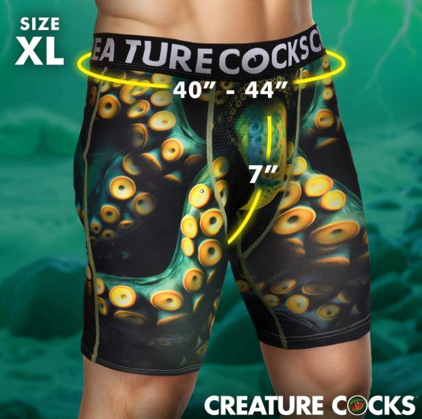 CREATURE COCKS UNDERWEAR MONSTROPUS X-LARGE - XRAH728XL