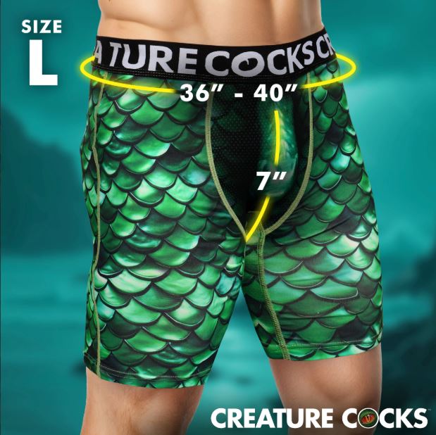 CREATURE COCKS UNDERWEAR COCKNESS MONSTER LARGE - XRAH730L