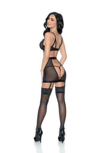 73186-3Pc Spanking Skirt - Lingerie-Pinkfoxxx