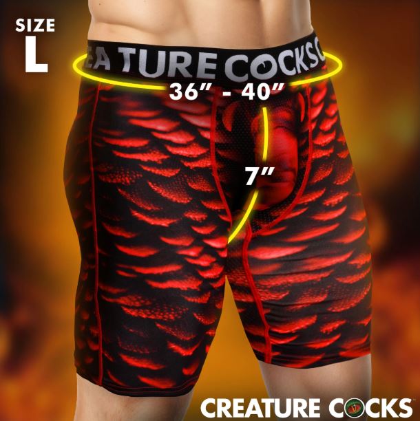 CREATURE COCKS UNDERWEAR HORNY DEVIL LARGE - XRAH731L