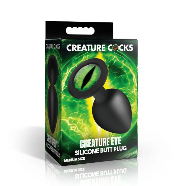 CREATURE COCK CREATURE EYE SILICONE BUTT PLUG MEDIUM - XRAH735MED