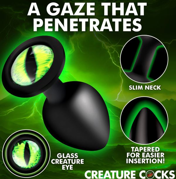 CREATURE COCK CREATURE EYE SILICONE BUTT PLUG MEDIUM - XRAH735MED