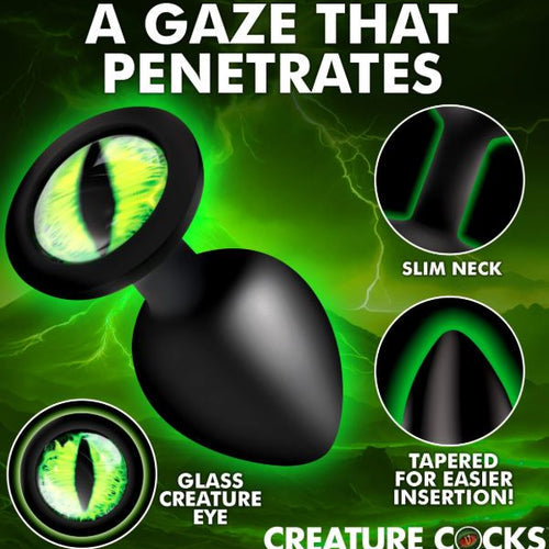 CREATURE COCK CREATURE EYE SILICONE BUTT PLUG MEDIUM - XRAH735MED