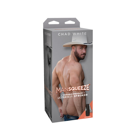 Man Squeeze - Chad White - ULTRASKYN Stroker - Ass Vanilla