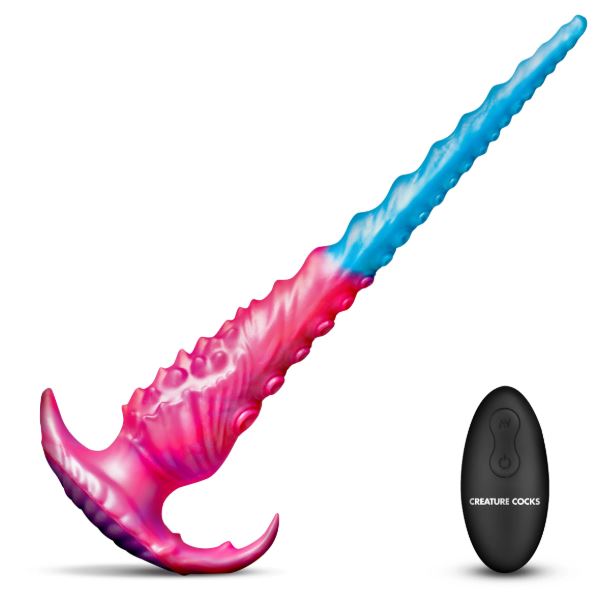 CREATURE COCK VIBROPUS VIBRATING SILICONE DILDO - XRAH751