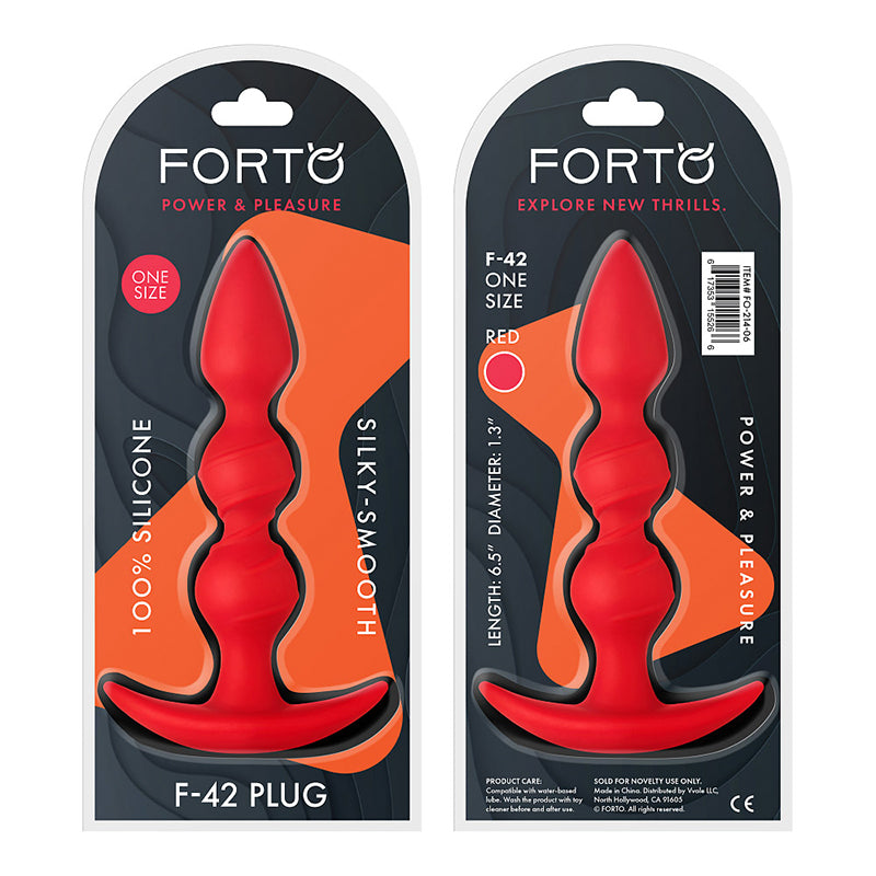 Forto F-42 Spiral Beads Silicone Anal Plug