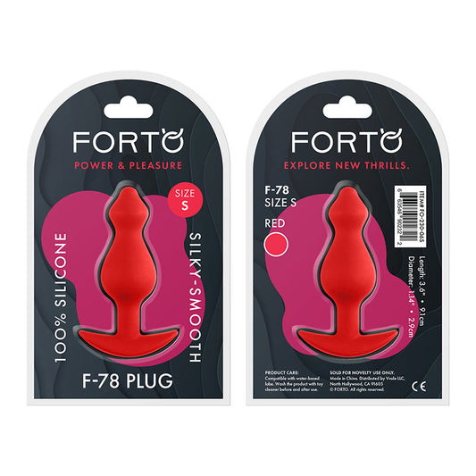 Forto F-78 Pointee Silicone Anal Plug