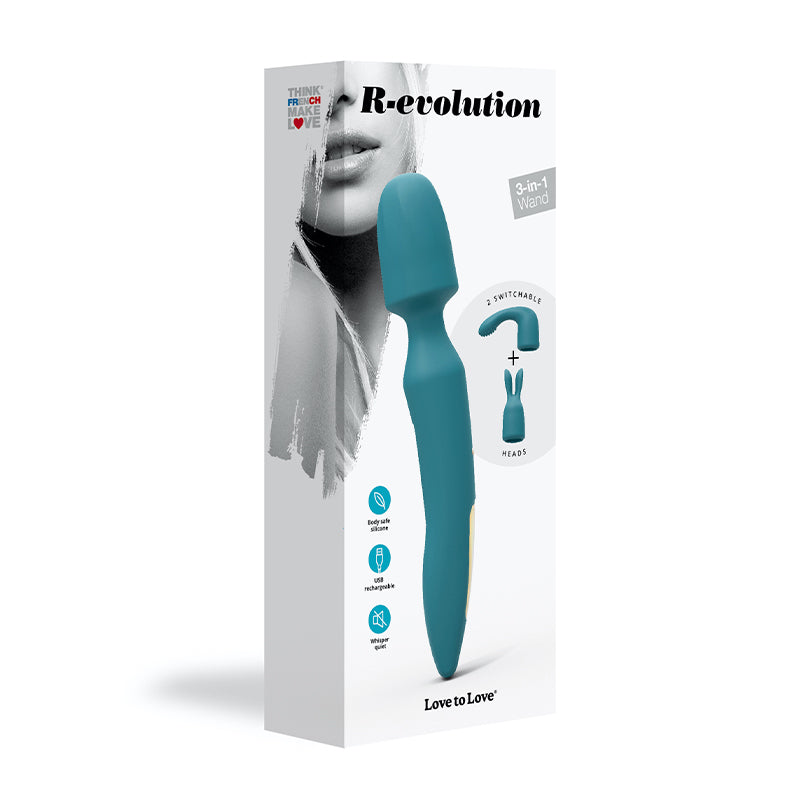 Love to Love R-evolution Rechargeable 3-in-1 Wand Vibrator