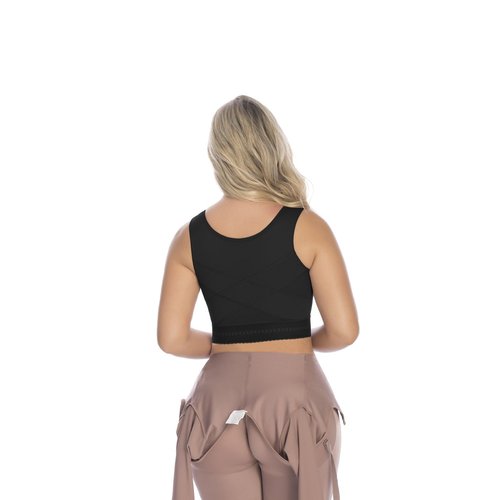 Surgical Bra-Sleeveless HooksDouble Frontal Fabric Lining. Post-surgical and sports bra fr