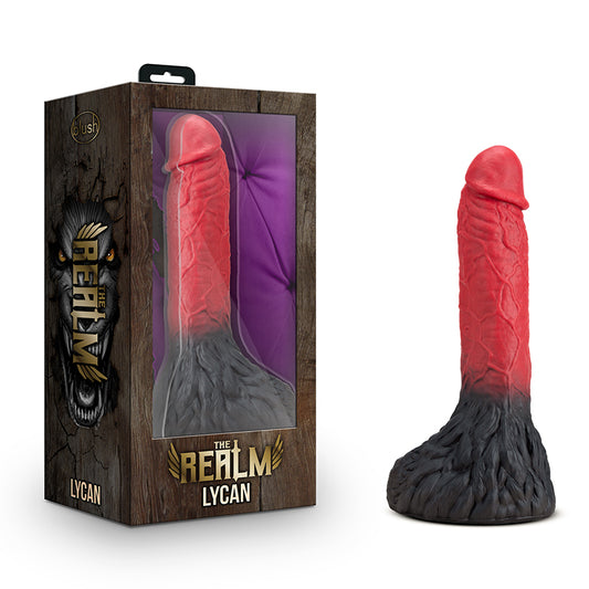 Blush The Realm Lycan 10.5 in. Silicone Lock On Fantasy Werewolf Dildo Red