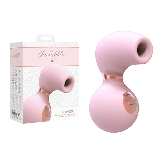 Shots Irresistible Invincible Rechargeable Silicone Soft Pressure Air Wave Clitoral Stimulator