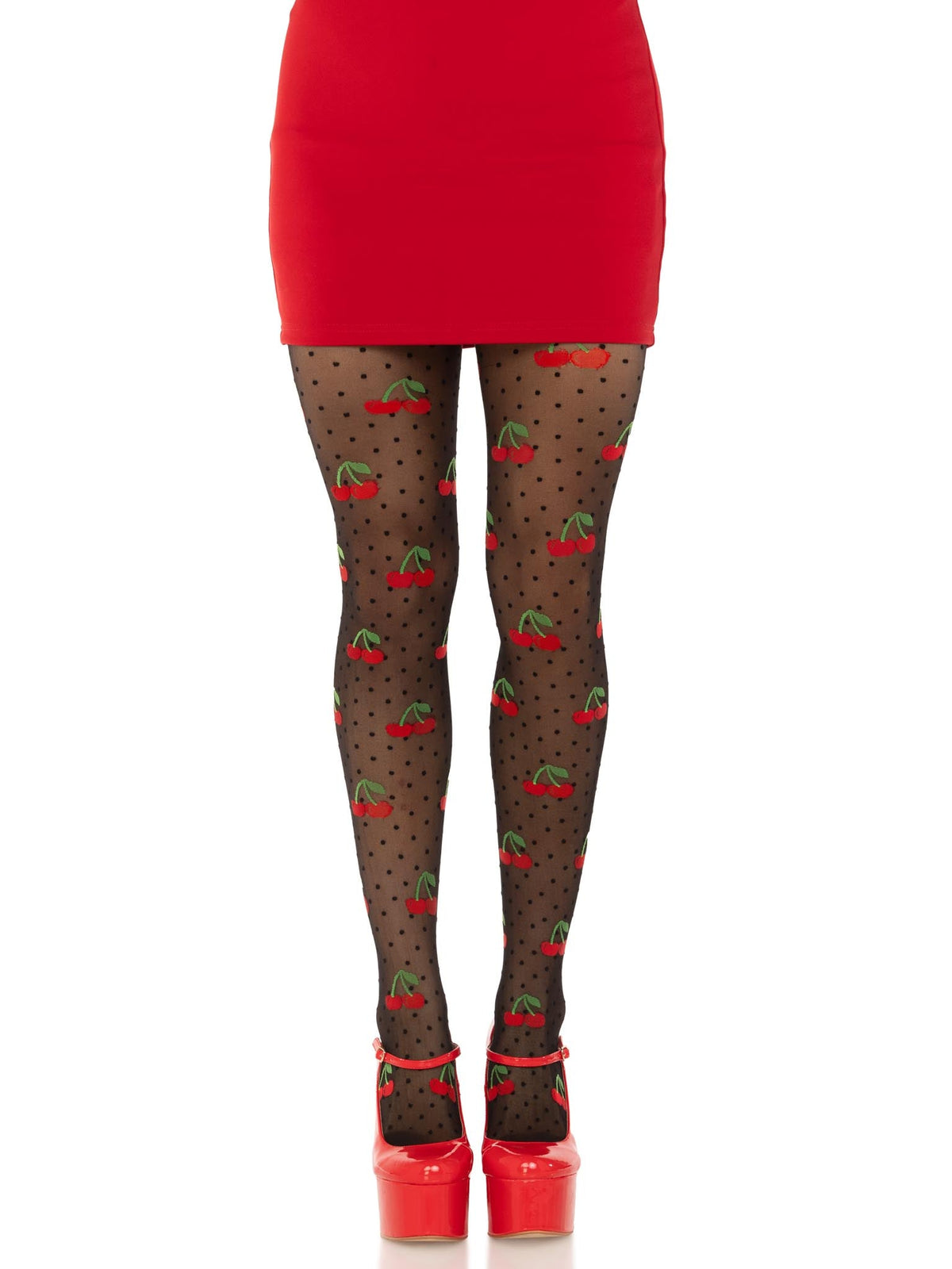 Cherry Pie Dotted Tights - 7701      00122
