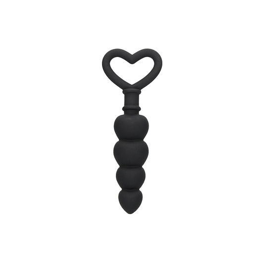 Ouch! Silicone Anal Beads Black