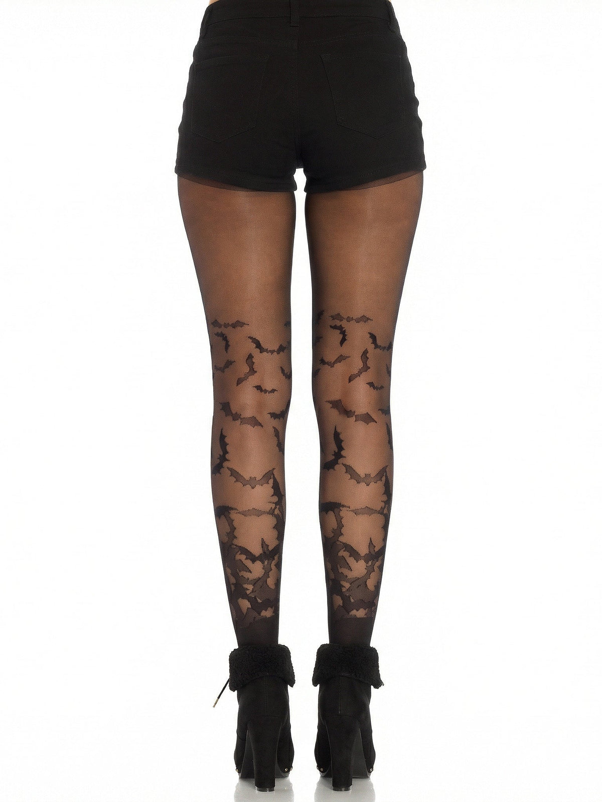 Bat Wing Sheer Tights - 7738      00122