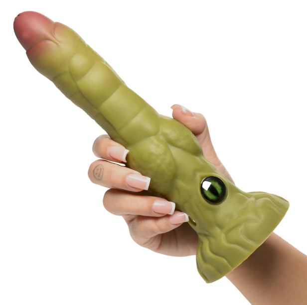 CREATURE COCK EYEGOR THRUSTING VIBRATING SILICONE DILDO - XRAH778
