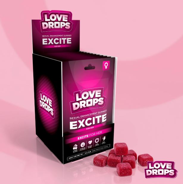 SEXUAL ENHANCEMENT GUMMIES FOR HER EXCITE POP 12PCS - XRAH788