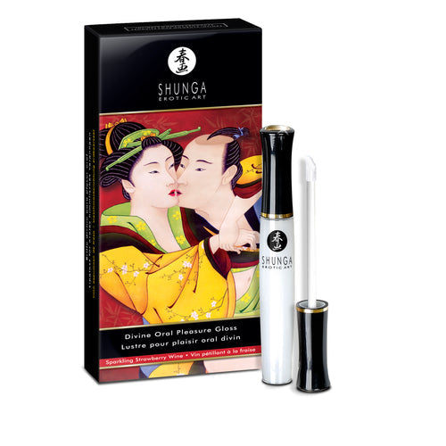 DIVINE ORAL PLEASURES LIPGLOSS SPARKLING STRAWBERRY WINE 1 OZ - SH7900