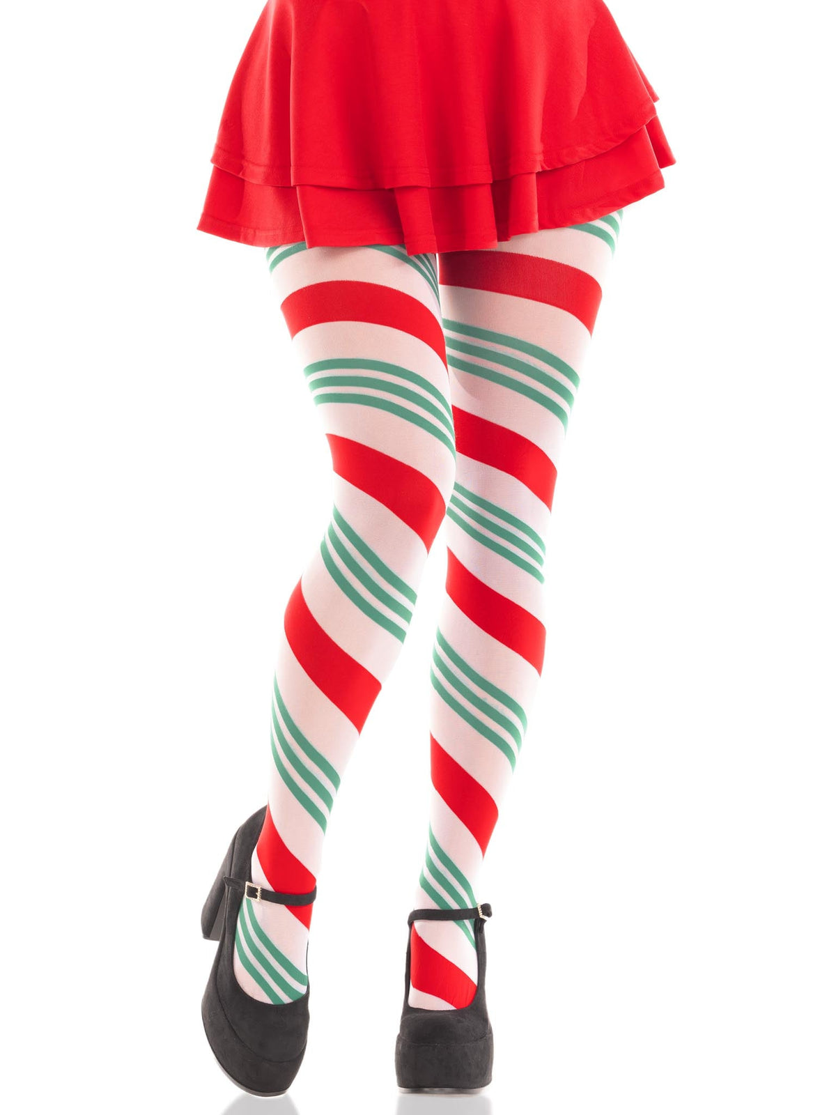 Lane Holiday Ribbon Striped Tights - 7955      21522