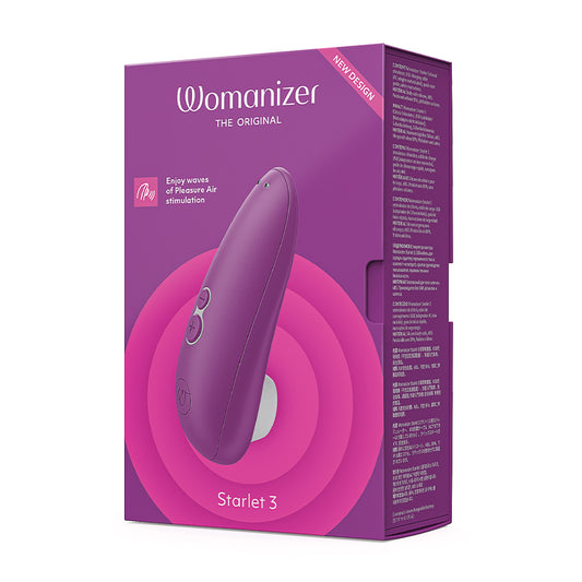 Womanizer Starlet 3 Rechargeable Silicone Compact Pleasure Air Clitoral Stimulator