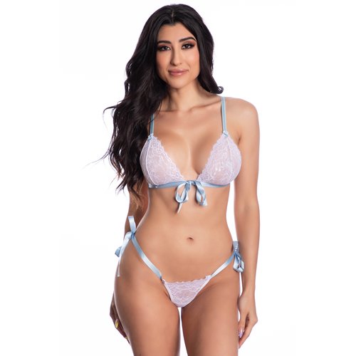 8000 - Lace Set Tie Top And Panty - 8000SM-0611-010012