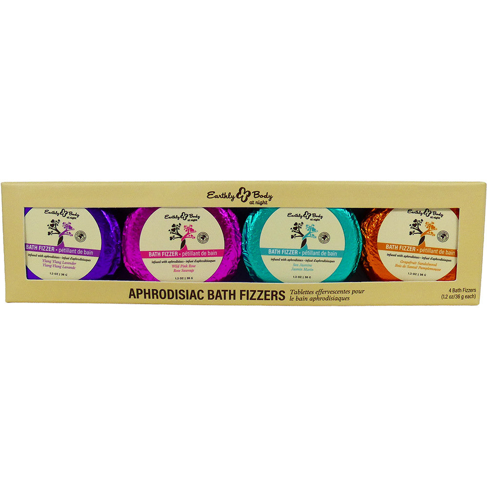 EARTHLY BODY AT NIGHT BATH FIZZER APHRODISIAC SET - EBHSBNBF400