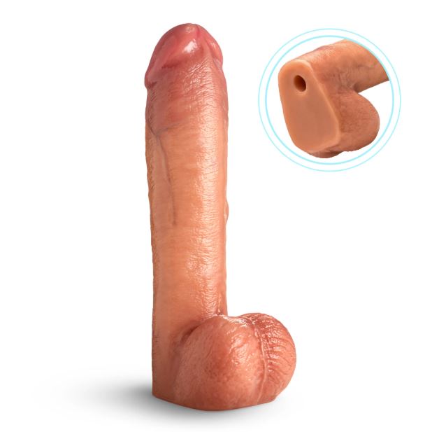 COCK LOCK DILDO W/BALLS 12 " - XRAH811