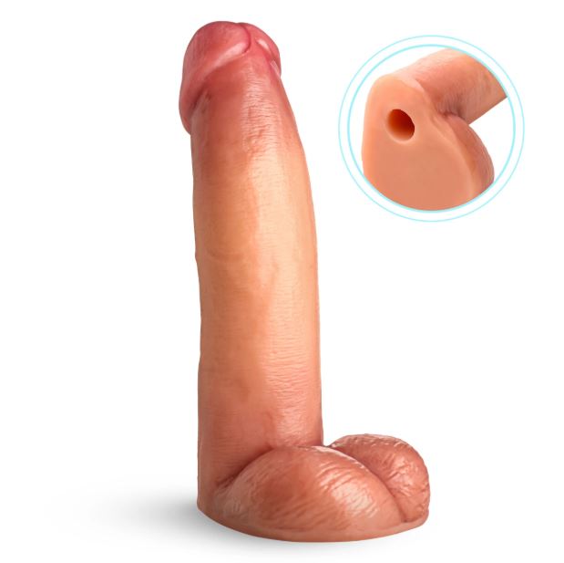 COCK LOCK DILDO W/BALLS 8 " - XRAH813