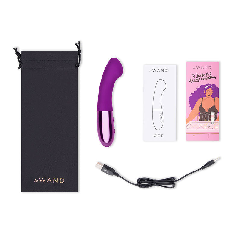 Le Wand Gee Rechargeable Silicone G-Spot Targeting Vibrator