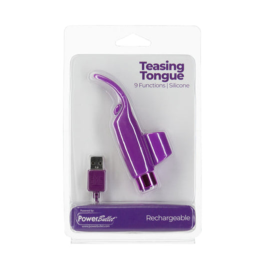 Powerbullet Teasing Tongue With Mini Rechargeable Bullet 2.5 in.