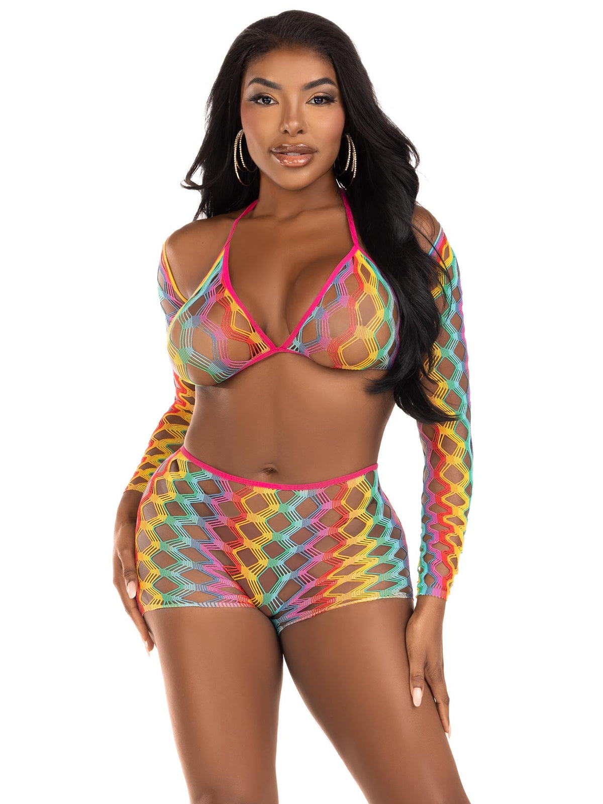 Lucky One Bra and Boy Shorts Set - 81661     10122
