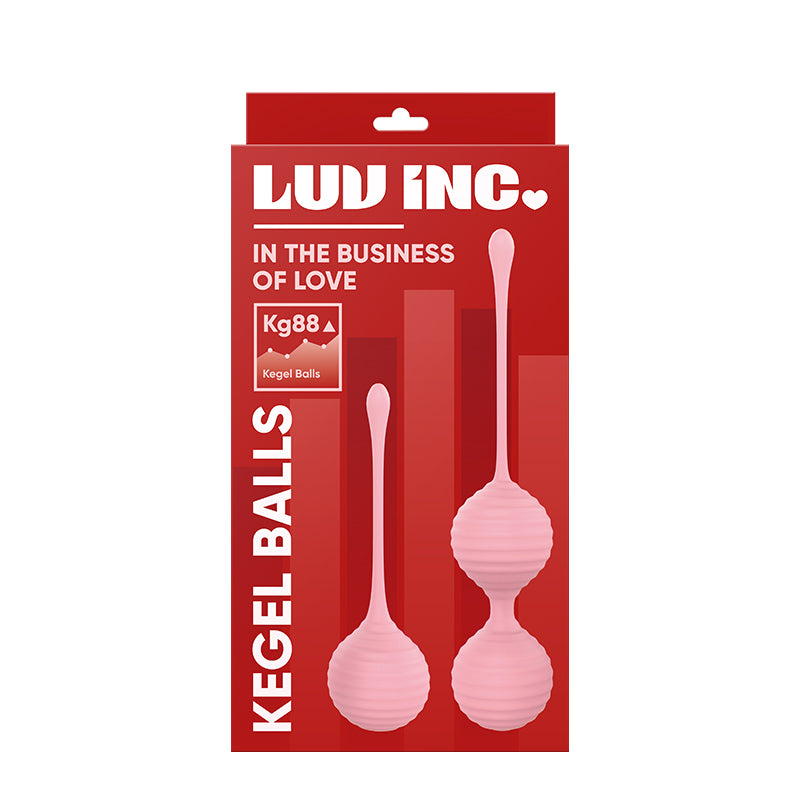 Luv Inc Kg88 Kegel Balls Ribbed Silicone 2-Piece Set