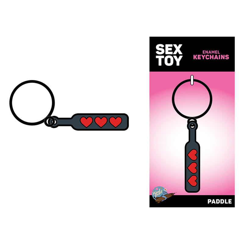 Sex Toy Keychain Hearts Paddle