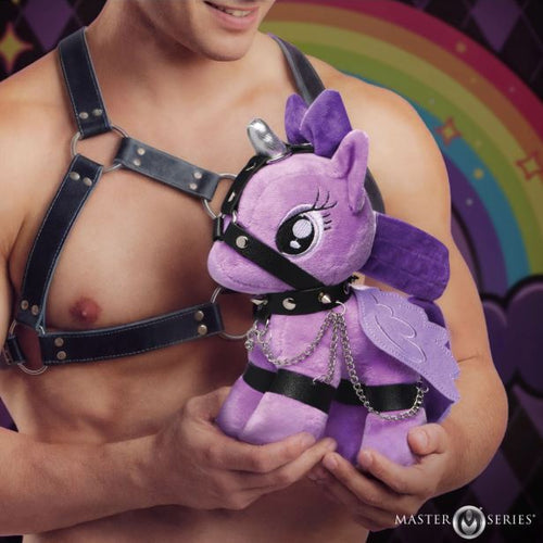 MASTER SERIES RAVEN PLUM BONDAGE PONY PURPLE - XRAH821PURPLE