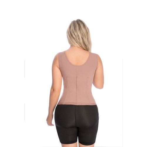 Abdominal Vest Girdle-Suspenders-Braless 3 level hook. This open bust style shapewear acce