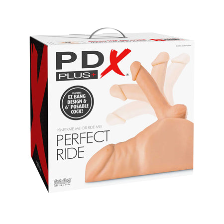 PDX Plus Perfect Ride Anal Masturbator With 6 in. Posable Dildo