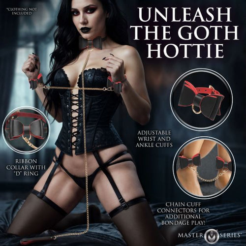 MASTER SERIES GOTH BONDAGE SET - XRAH824