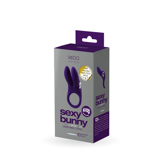 VEDO SEXY BUNNY RECHARGEABLE VIBRATING C-RING