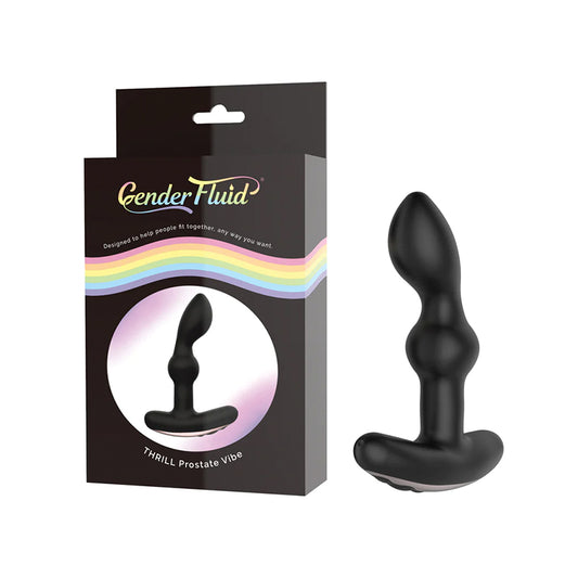 Gender Fluid Thrill Anal Vibe Silicone Black