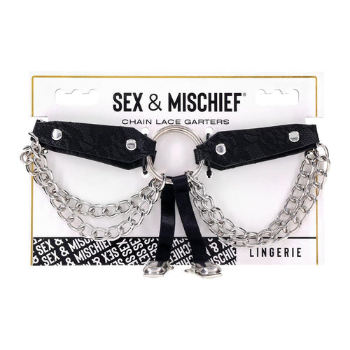 LACE CHAIN LACE GARTERS - SS10110