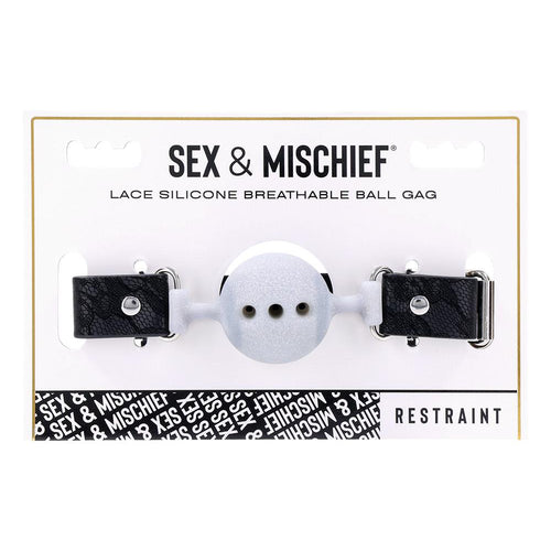 LACE BREATHABLE BALL GAG SILICONE - SS10112